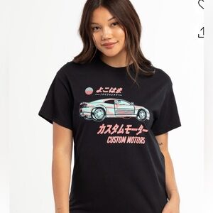 Full tilt custom motors graphic tee neon oversized xl NWOT